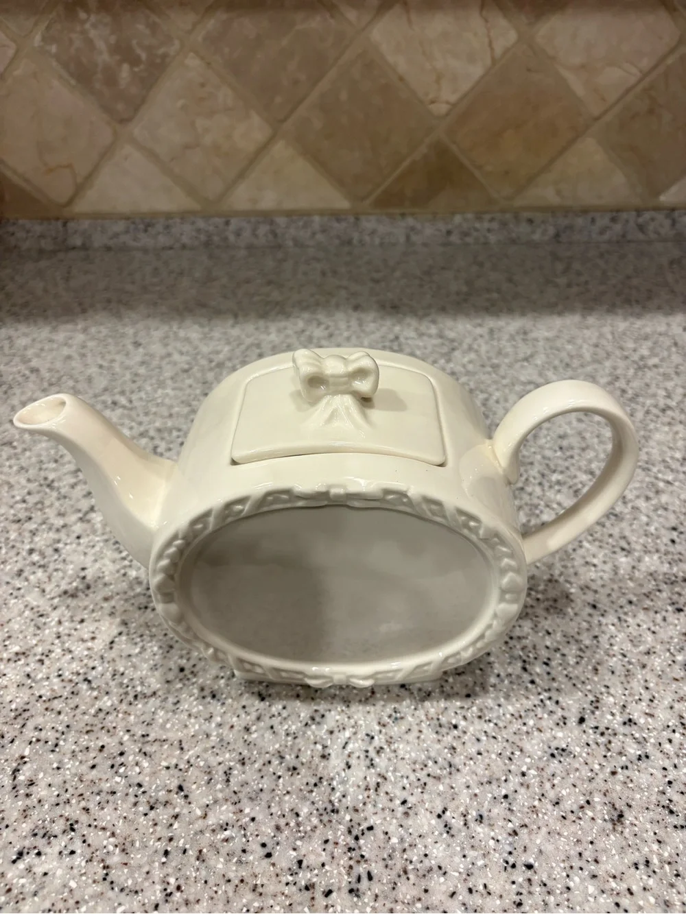 Ivory Porcelain Teapot